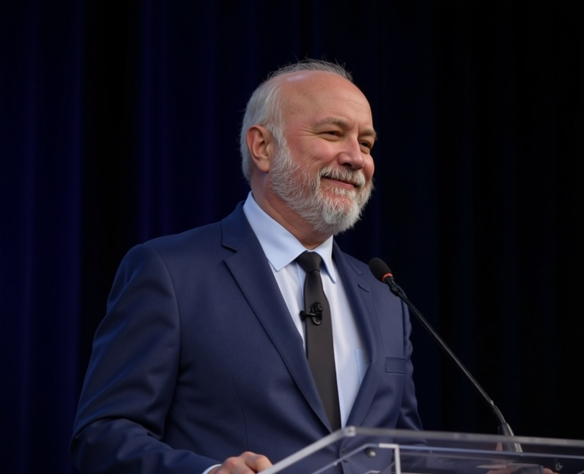 Robert speaking at a conference